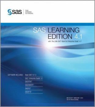 Paperback SAS Learning Edition 4.1: With the Little SAS Book for Enterprise Guide 4.1 [With CDROM] Book