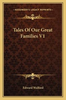 Paperback Tales Of Our Great Families V1 Book