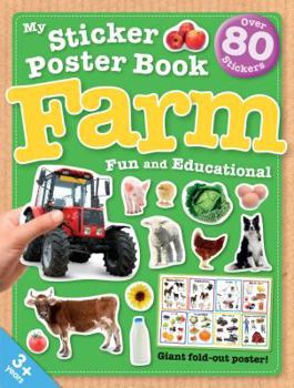 Paperback My Stickler Poster Book Farm Book