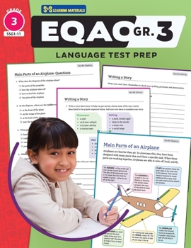 Paperback EQAO Grade 3 Language Test Prep Guide Book