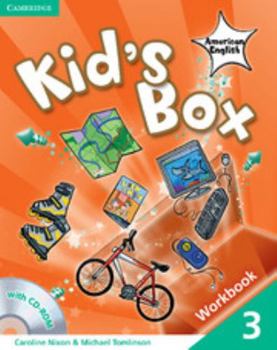 Paperback Kid's Box American English Level 3 Workbook [With CDROM] Book