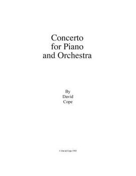 Paperback Concerto for Piano and Orchestra Book
