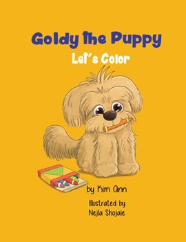 Paperback Goldy the Puppy Let's Color: Coloring Book