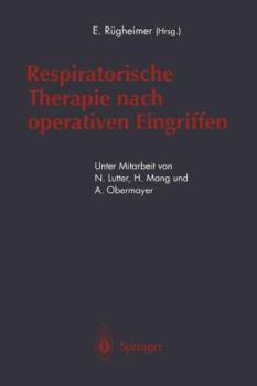 Paperback Respiratorische Therapie Nach Operativen Eingriffen [German] Book