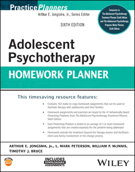 Paperback Adolescent Psychotherapy Homework Planner Book