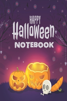 Halloween Notebook: Ruled Notebook Lined School Journal | 120 Pages | 6 x 9" | (Composition Books) | Pumpkin Halloween gift