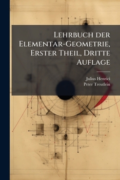 Paperback Lehrbuch der Elementar-Geometrie, Erster Theil, Dritte Auflage [German] Book