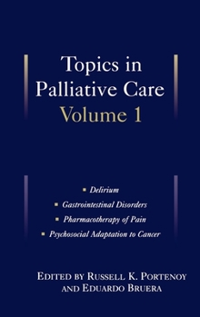 Hardcover Topics in Palliative Care: Volume 1 Book