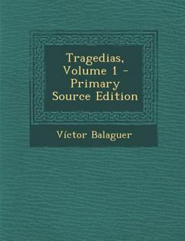 Paperback Tragedias, Volume 1 [Catalan] Book