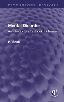 Hardcover Mental Disorder: An Introductory Textbook for Nurses Book