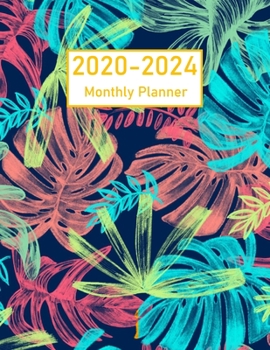 Paperback 2020-2024 Monthly Planner: 5 Years - 60 Monthly Planner. Ideal for Any Use - January 2020 - December 2024 with Calendar, Planner Field Trips, Bir Book