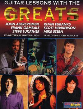 Paperback Lessons with the Greats -- Guitar: Book & CD (Manhattan Music Publications) Book