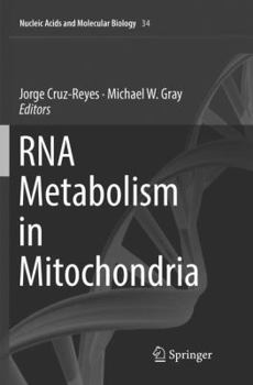 Paperback RNA Metabolism in Mitochondria Book