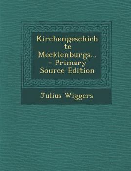 Paperback Kirchengeschichte Mecklenburgs... [German] Book