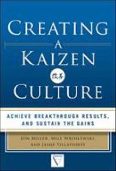 Hardcover Creating a Kaizen Culture: Align the Organization, Achieve Breakthrough Results, and Sustain the Gains Book