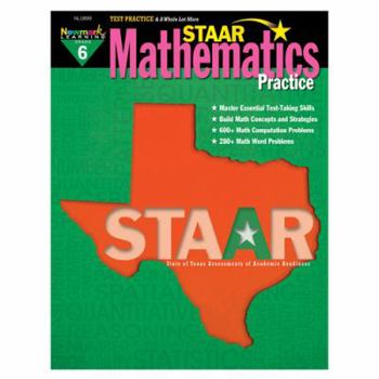 Paperback STAAR Mathematics Practice Grade 6 Book