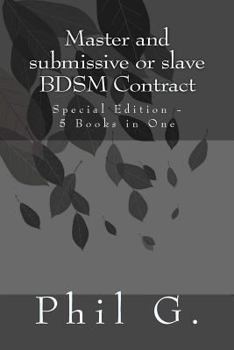 Paperback Master and submissive or slave BDSM Contract - Special Edition - 5 Books in One Book