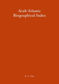 Hardcover Arab-Islamic Biographical Index (English and German Edition) Book