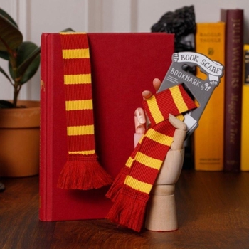Misc. Book Scarf Bookmark - Burgundy & Yellow Book