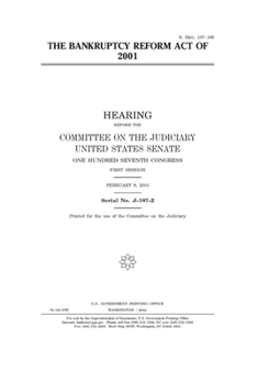 The Bankruptcy Reform Act of 2001