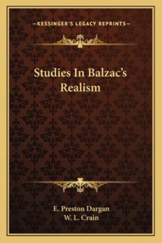 Paperback Studies In Balzac's Realism Book