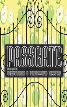 PassGate Books : Username and Password Keeper (Internet Address and Password Logbook) (Internet Password Organizer) (Username and Password Book) 5 X8 50 Pages Including Owners Page Cool Design Green A