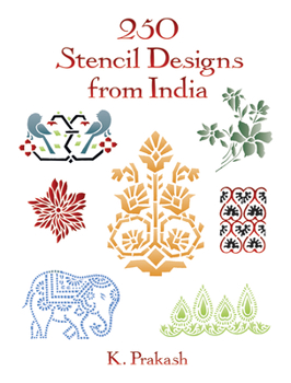 Paperback 250 Stencil Designs from India Book