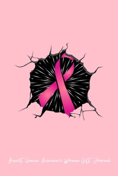 Breast Cancer Awareness Women Gift Journal: Dot Grid Journal - Stone Crack Pink Ribbon Cool Breast Cancer Awareness Gift - Pink Dotted Diary, Planner, Gratitude, Writing, Travel, Goal, Bullet Notebook