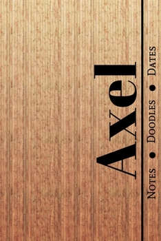 Paperback Manly Masculine Notebook with Personalized Monogram Axel: A personalized monogram notebook just for you! Book