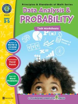 Paperback Data Analysis & Probability, Grades 3-5 [With 3 Transparencies] Book