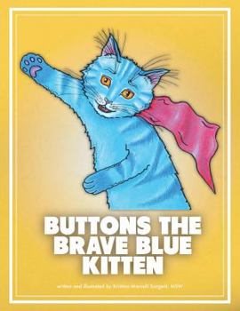 Paperback Buttons the Brave Blue Kitten Book