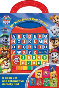 Hardcover Nickelodeon Paw Patrol: My First Smart Pad Library 8-Book Set and Interactive Activity Pad Sound Book Set [With Battery] Book