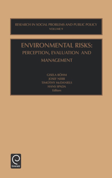 Hardcover Environmental Risks: Perception, Evaluation and Management Book