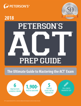 Paperback Peterson's ACT Prep Guide 2018 Book