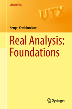 Paperback Real Analysis: Foundations Book