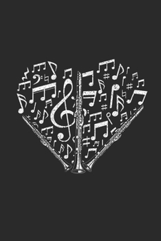 Paperback Flute Heart: Flutes Notebook, Graph Paper (6" x 9" - 120 pages) Musical Instruments Themed Notebook for Daily Journal, Diary, and G Book