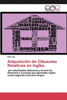 Paperback Adquisición de Cláusulas Relativas en Inglés [Spanish] Book