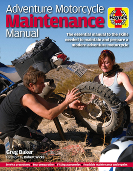 Paperback Adventure Motorcycle Maintenance Manual Book