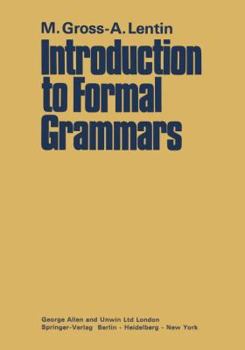 Paperback Introduction to Formal Grammars Book
