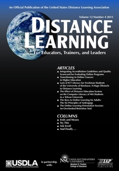 Paperback Distance Learning Magazine Vol 12 Issue 4 Book