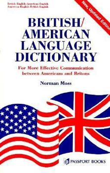 Paperback British American Language Dictionary Book