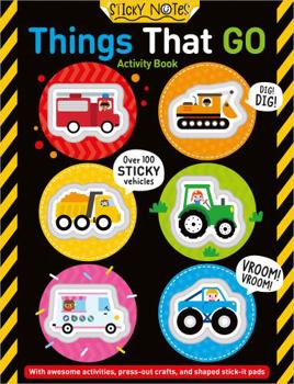 Paperback Sticky Notes Things That Go Activity Book