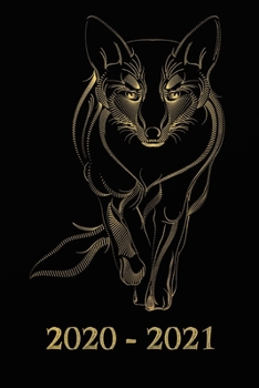 2020 - 2021: Wochenkalender für 2 Jahre -  Kalender - Zielsetzung - Zeitmanagement - Produktivität - Terminplaner - Terminkalender - 2 Jahres Kalender ... - Schwarz Gold Fuchs Cover (German Edition)
