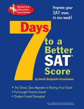 Paperback 7 Days to a Better SAT(R) Score: 2nd Edition Book
