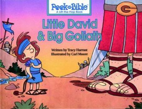 Hardcover Peek a Bible: Little David and Big Goliath (Peek a Bible) Book