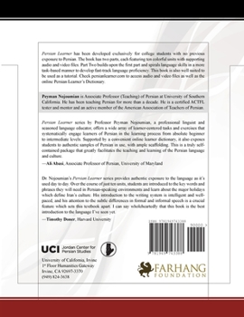 Paperback Persian Learner Part Two: Elementary Persian for College Students [Persian] Book
