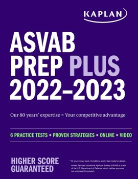 Paperback ASVAB Prep Plus 2022-2023: 6 Practice Tests + Proven Strategies + Online + Video Book