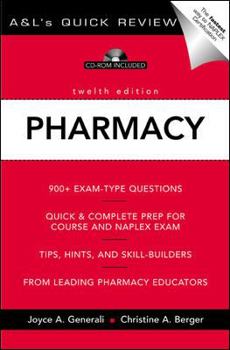 Paperback A&l's Quick Review Pharmacy [With CDROM] Book