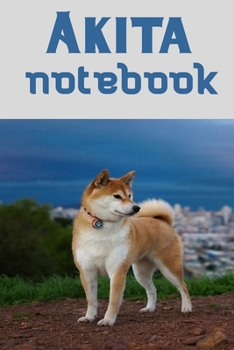 Paperback Akita's notebook: Blank Lined Gift notebook For Akita dog lovers Book