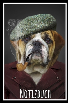 Notizbuch: Planer mit Hund für deine Notizen. 120 Seiten mit Linien und glänzendem Softcover (German Edition)